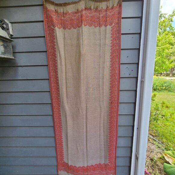 Red Gold Reversible Pashmina in Red and Gold - Picture 2 of 15